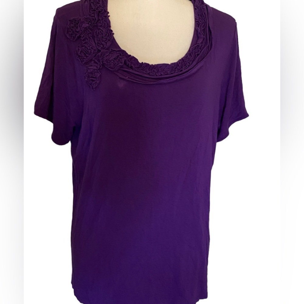 Alex Marie purple blouse top size 2X
